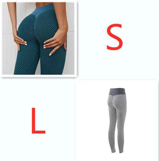 Plaid Leggings Fitness Yoga Pants Women's Seamless High Waist Breathable Gym Leggings - Sultani Trade Company