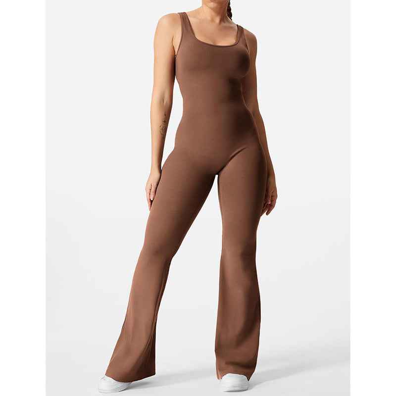 Slim Fit Hip Raise Jumpsuit Sexy Backless Exercise Yoga Clothes - Sultani Trade Company