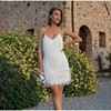 Sexy Tassel Sequins Feather Summer Mini Dress Women V Neck Spaghetti Strap Stitching Dresses Female Elegant Evening Party Club Dress