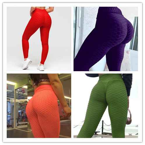 Booty Lifting Anti Cellulite Scrunch Leggings Without Pocket - Sultani Trade Company