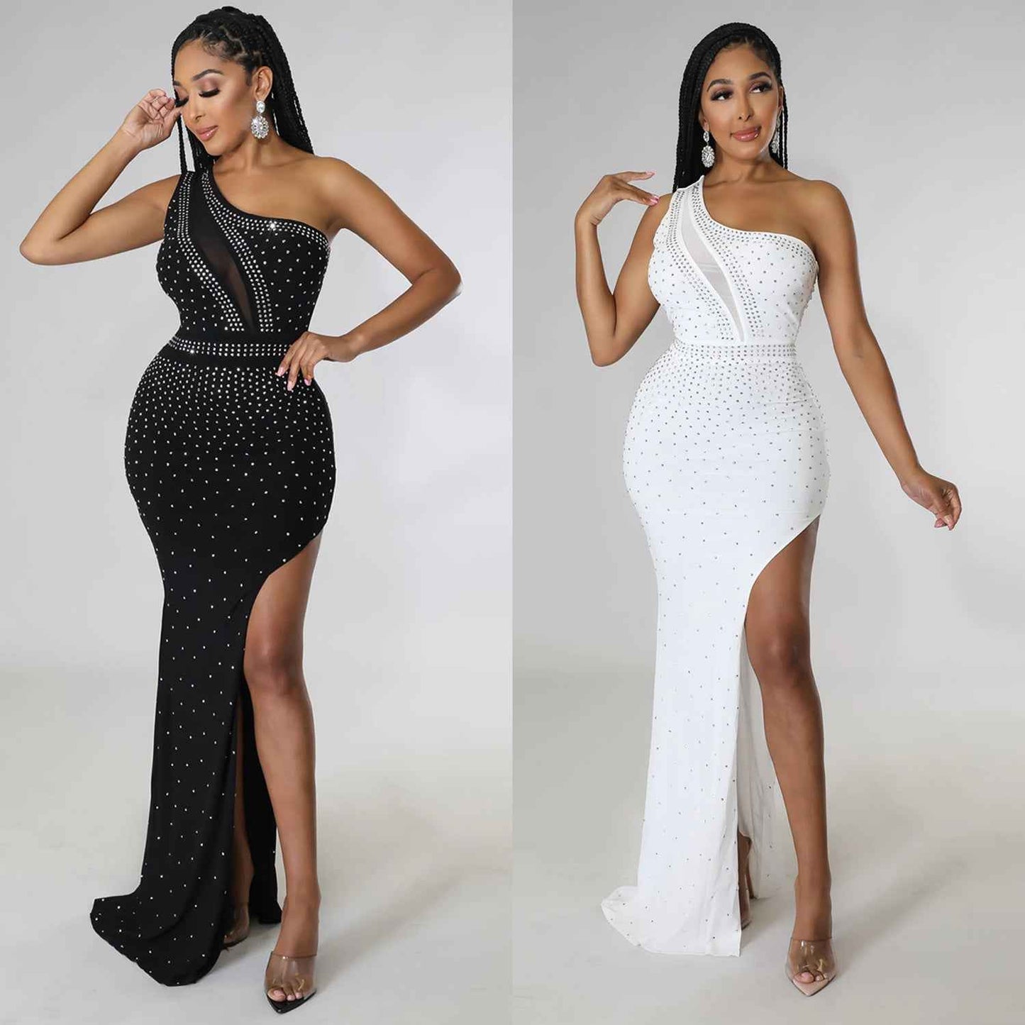 Women's One-piece Rhinestone Dress - Sultani Trade Company