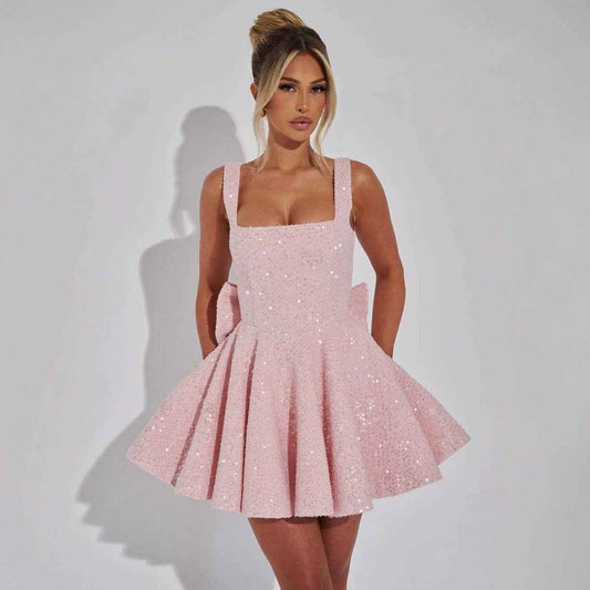 Women's Fashion Personalized Bow Party Dress