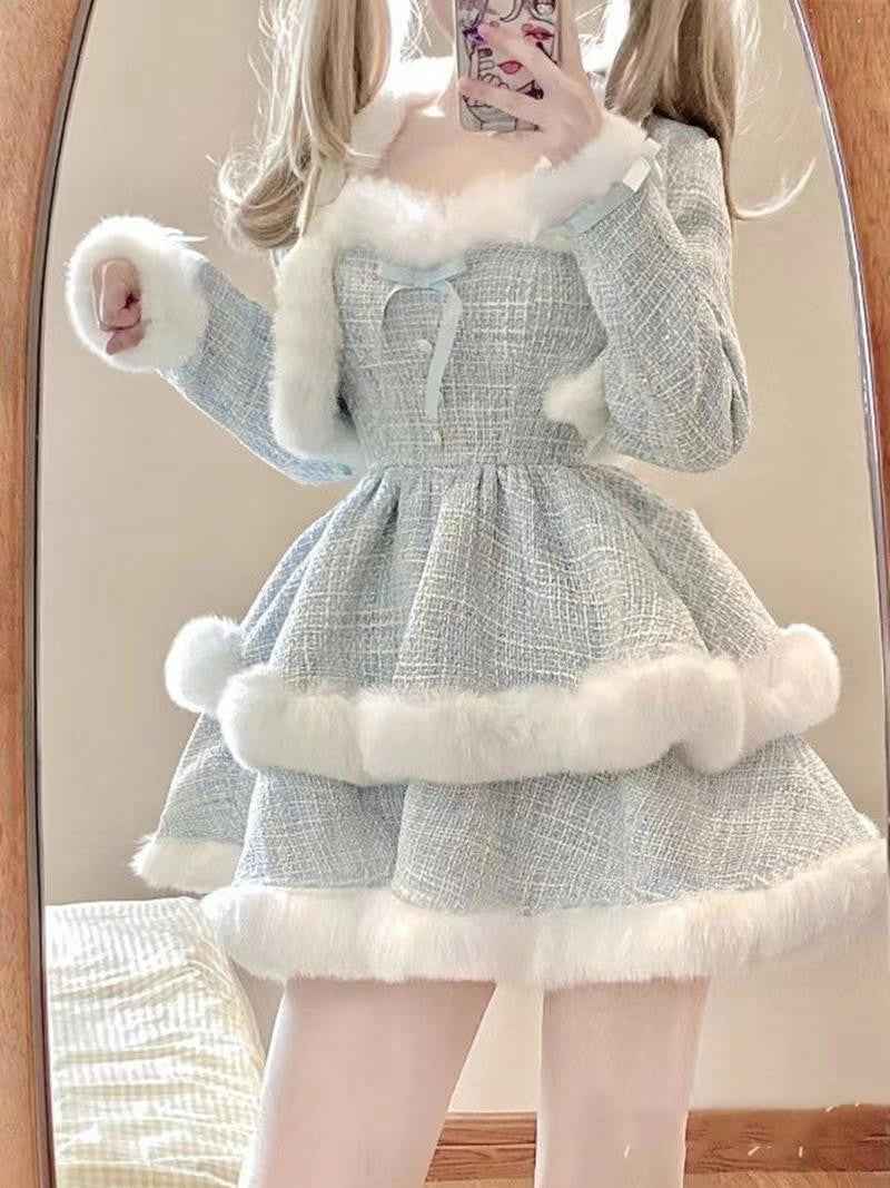 Women's Patchwork Dress Short Coat