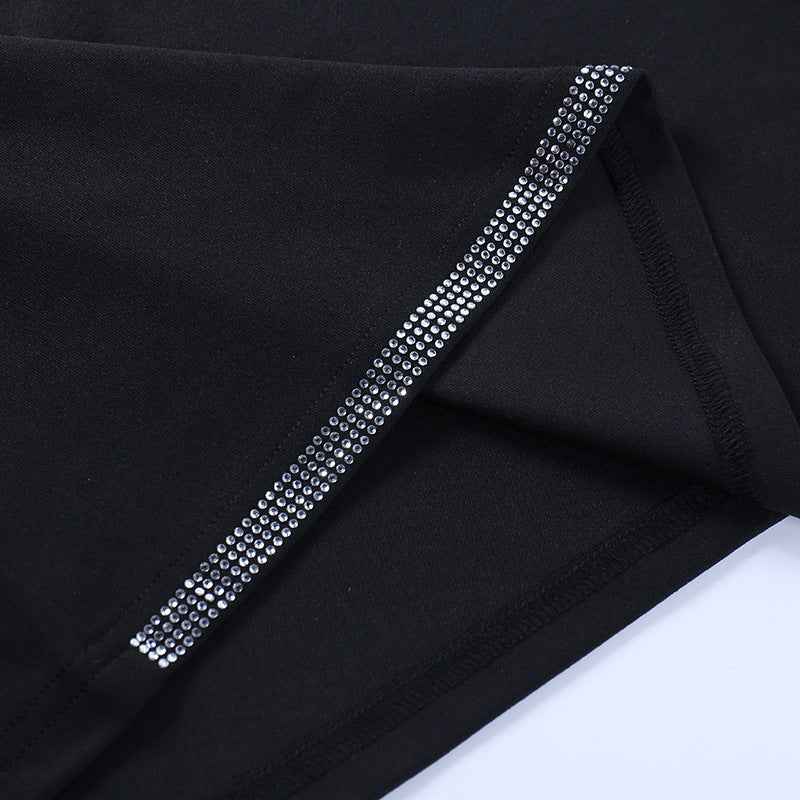 Personalized Rhinestone Slim-fit Sheath Dress