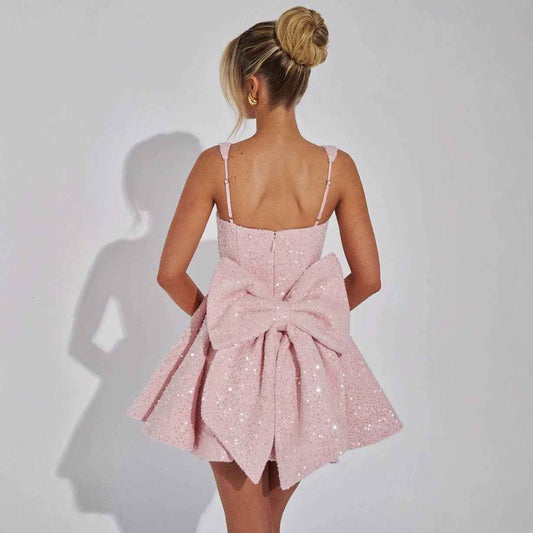Women's Fashion Personalized Bow Party Dress