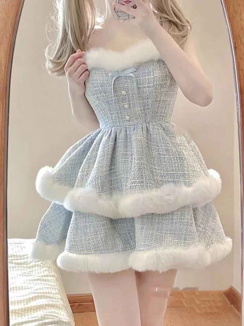 Women's Patchwork Dress Short Coat