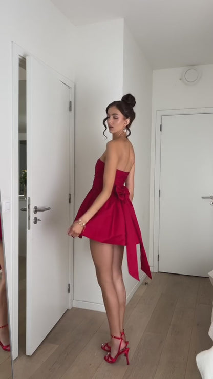 Off-Shoulder Lace Mini Dress in Black for Cocktail Parties