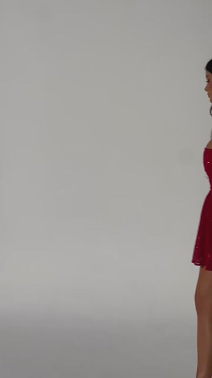 Off-Shoulder Lace Mini Dress in Black for Cocktail Parties